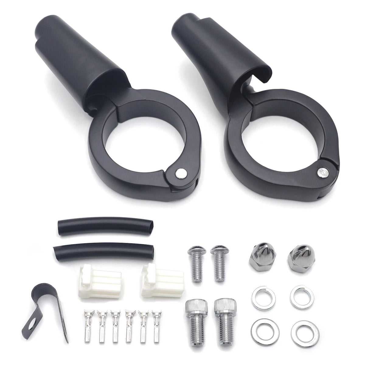 Turn Signal Relocation Kit for Harley FXD Dyna (2008–2017) - Flat Black