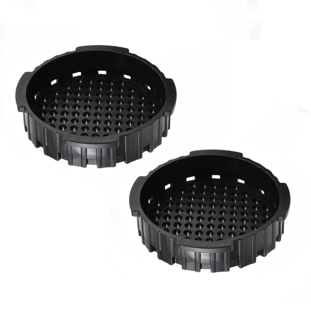 Filter Lid Cap Set of 2 for AeroPress Coffee Maker Black Rubber