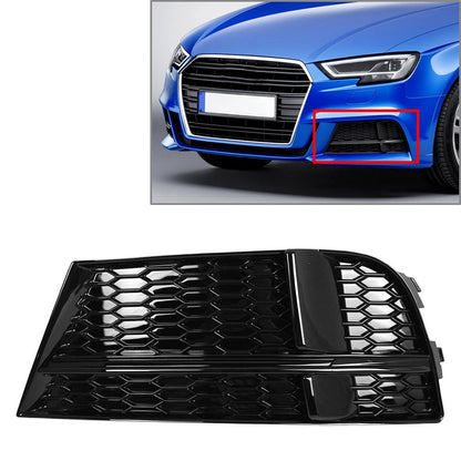 Closed Mesh Honeycomb Front Bumper Fog Light Grille For Audi A3 S3
