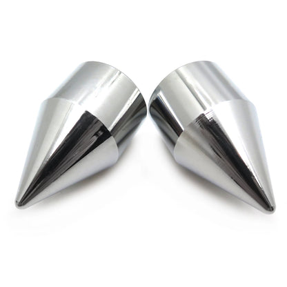 Set of 2 Chrome Cone Handle Bar Ends for Honda CBR (1993–2007)