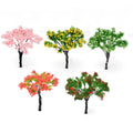 20pcs Cherry Blossom Model Trees for Diorama Landscape HO OO Scale