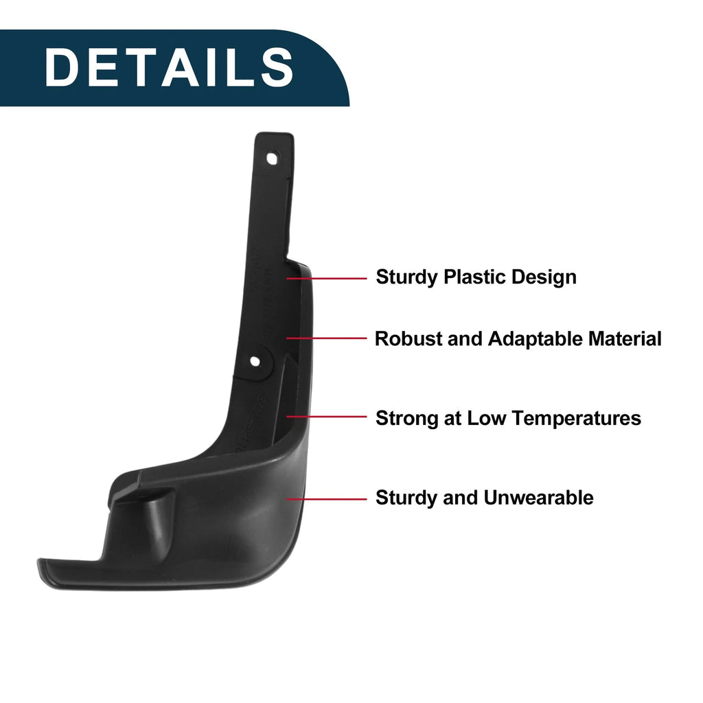 Mud Flaps Splash Guards 1Set Mud Guards for Toyota Ractis (2012–2018)