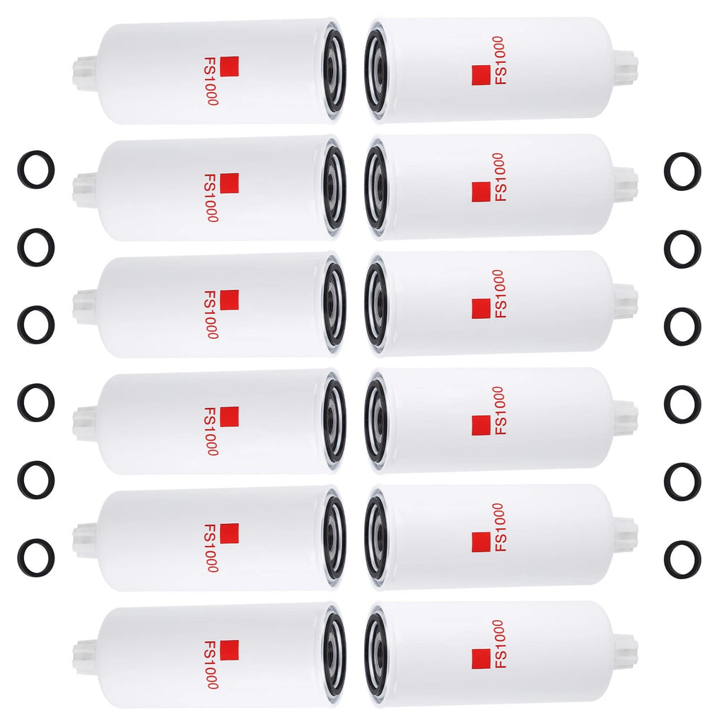 12 Pcs Fuel Filter & Water Separator for Liebherr (5614398)