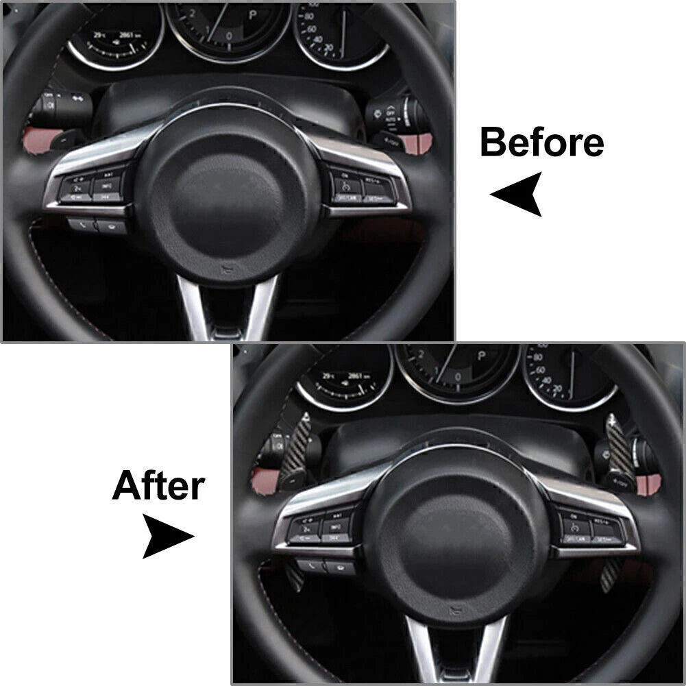 Steering Wheel Shift Paddle Blade Shifter Extension for Mazda CX-5, CX-4 (2012–2023)