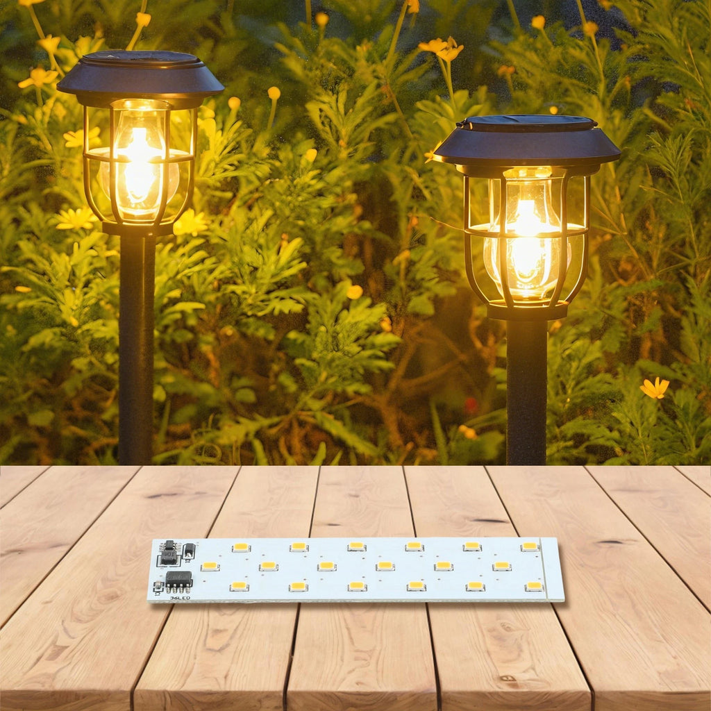 Solar Powered 12V Flame Light Circuit Board with 36 LED Lights