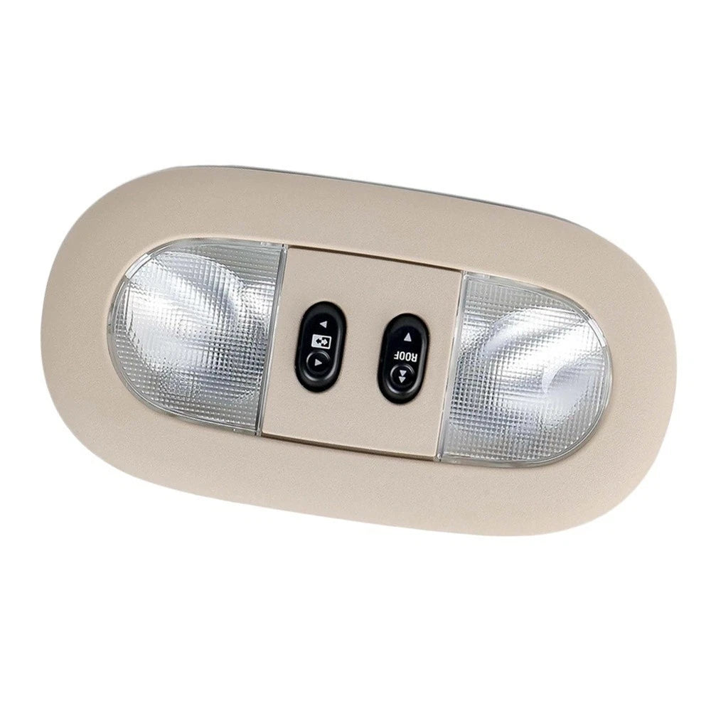 For Ford F150 04-08 Overhead Console w/ LED Dome Map Light & Sunroof Switch Tan
