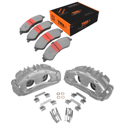 Set of 2 Front LH+RH Disc Brake Calipers + Pads for Ford Falcon AU (2000–2003)