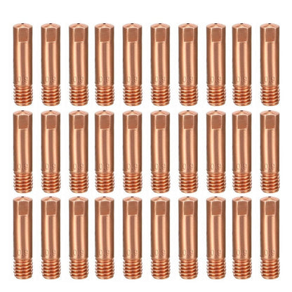 Set of 30 Copper Welding Tips for Mig Applications with 15AK Torch