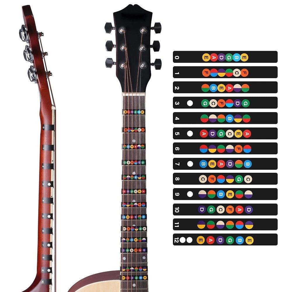 Instruments Guitar Scale Sticker Practice Tool