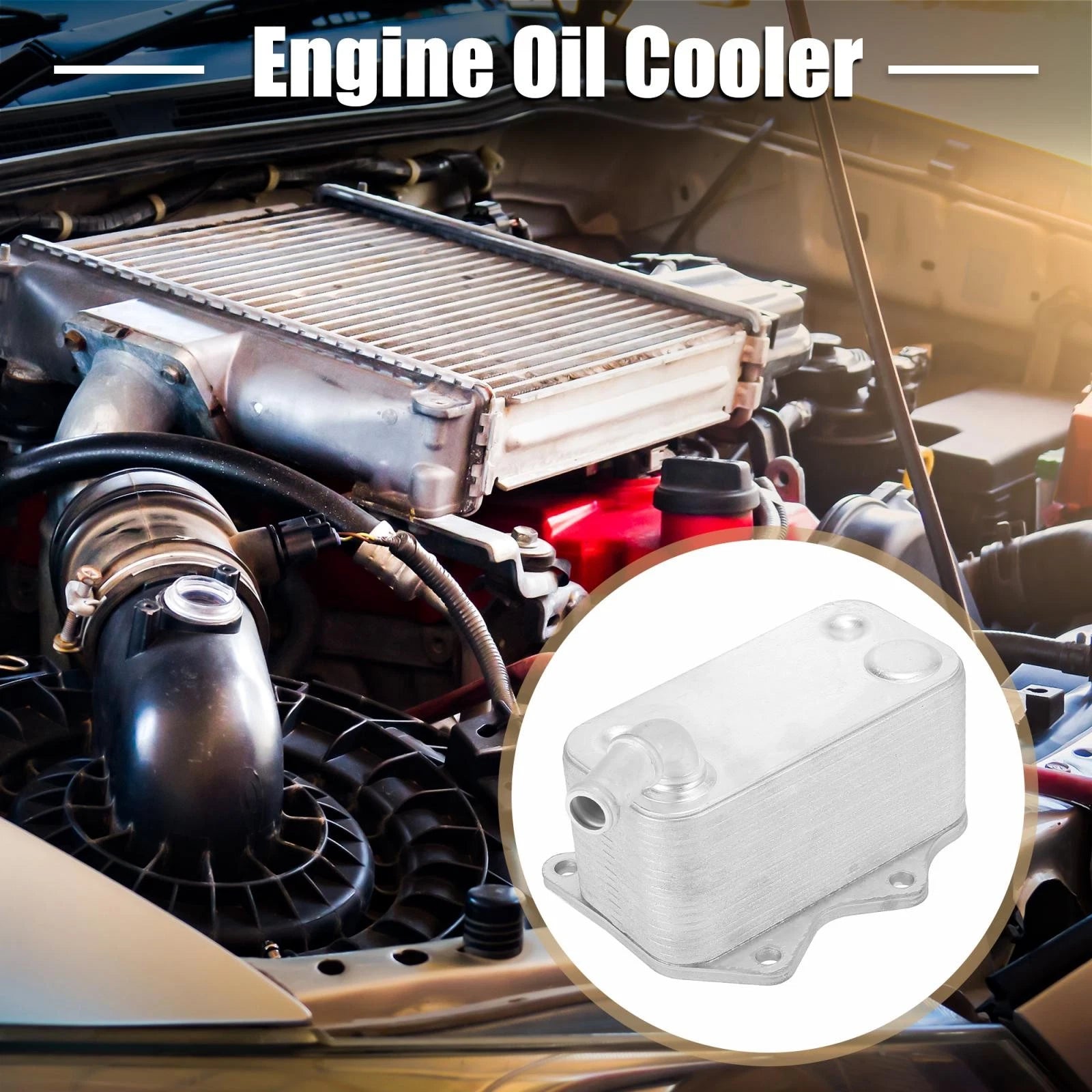 Automatic Engine Oil Cooler 18 Rows Replacement for Volkswagen Jetta (2006–2008)