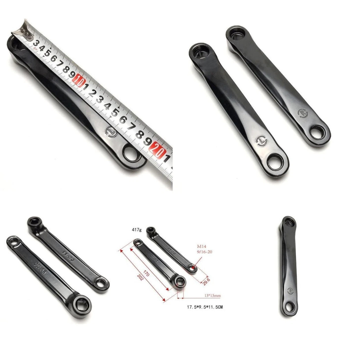 170mm Crank Arm Screw-in Installation Mount for Pedal Replacement