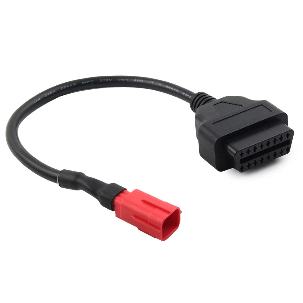 6 Pin to 16 Pin OBD2 Diagnostic Connector Adapter for Honda Motorcycles
