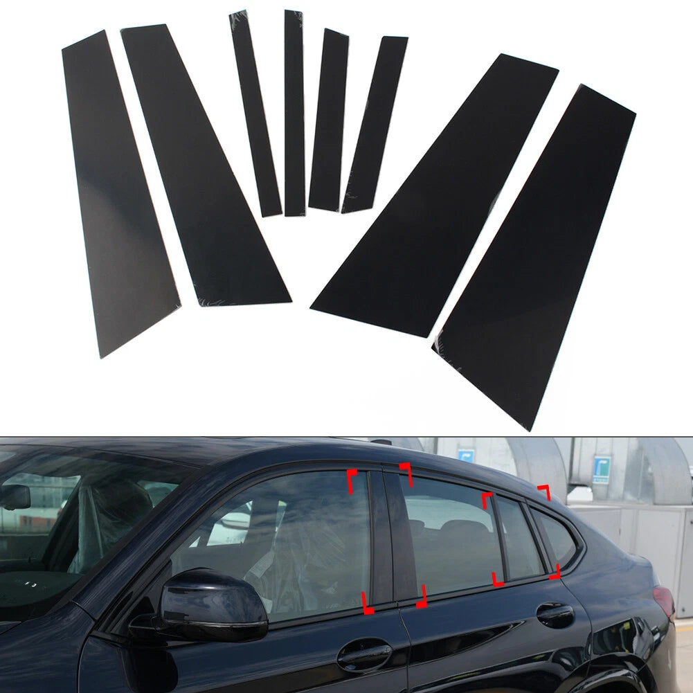 8x B C Pillar Post Trims for BMW X4 G02 (2019–2021)