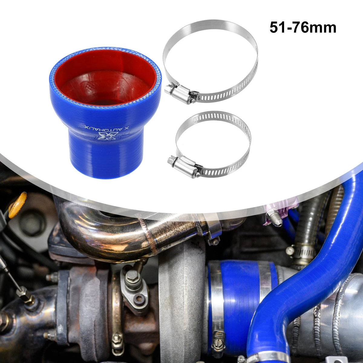Straight Silicone Reducer Coupler Intercooler Hose 51-76mm ID