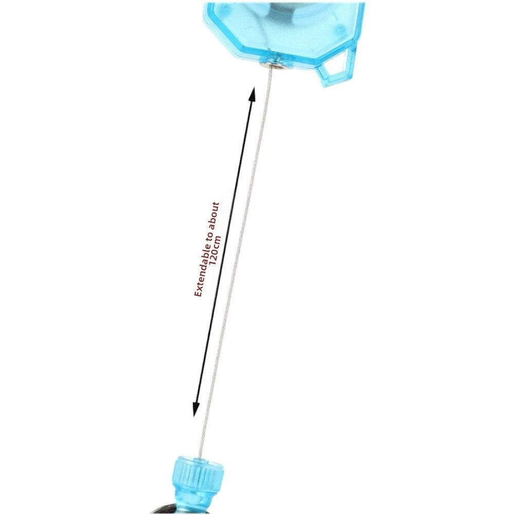 Retractable Keychain Tether with Snap Hook for Fishing Rods Keys Gear