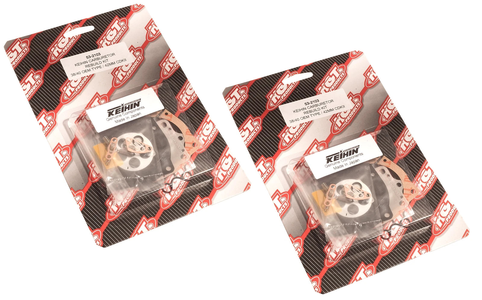 2X Genuine Keihin CDK 2 Dual Carburetor Rebuild Kit for Kawasaki 650 750