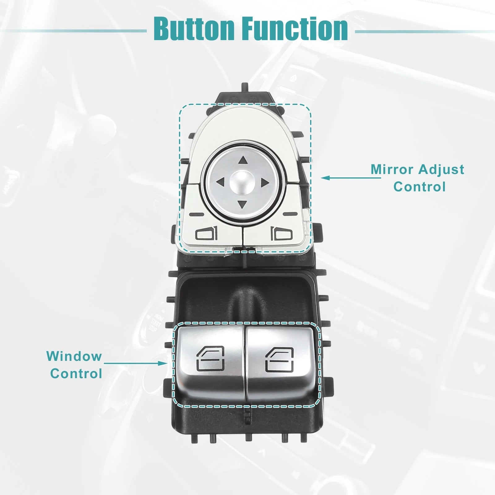 Power Window Switch Set for Mercedes-Benz C-Class (2015–2021)