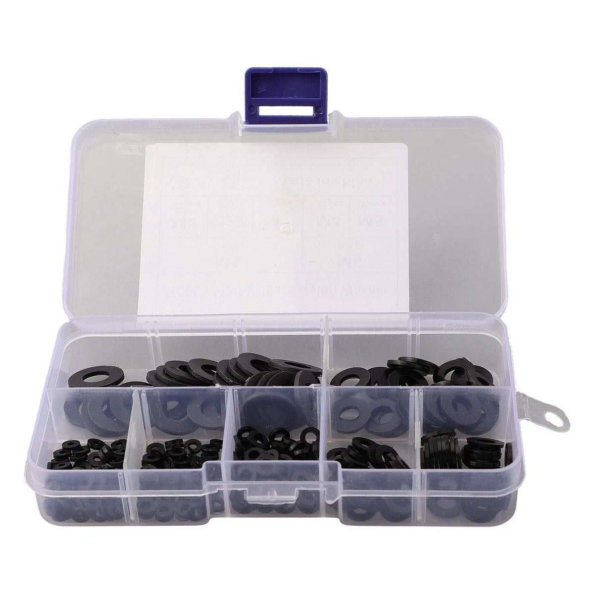 250pcs Nylon Flat Washers for M2-M8 Replacement