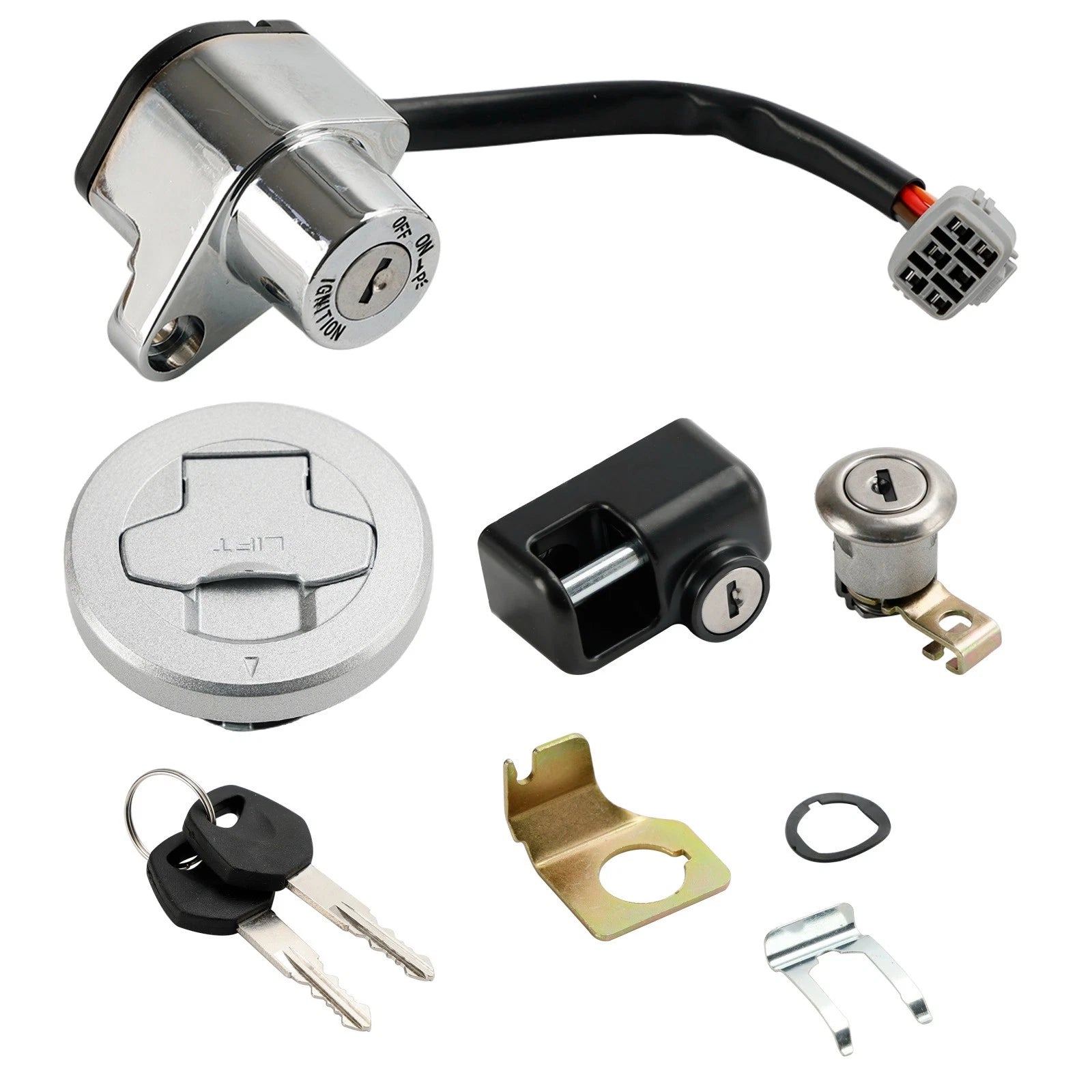 Ignition Switch Fuel Cap Seat Lock Set for Suzuki Boulevard M109R (2006–2017)