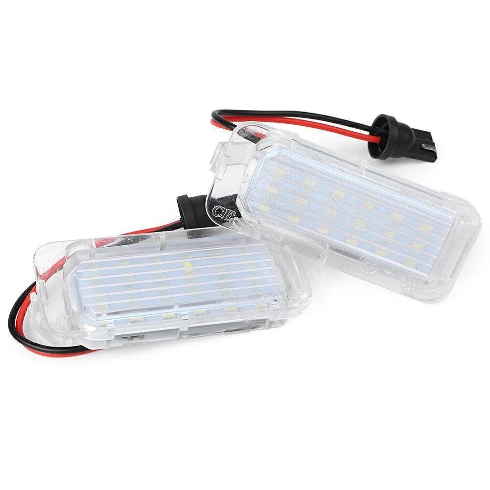 2X LED Rear License Plate Light for Ford Mondeo Focus C-MAX (2015–2021)