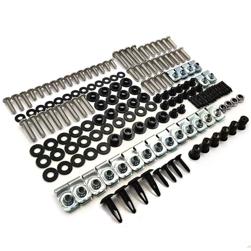 Complete Chrome Fairing Bolt Kit for Yamaha YZF R1 (2004–2006)