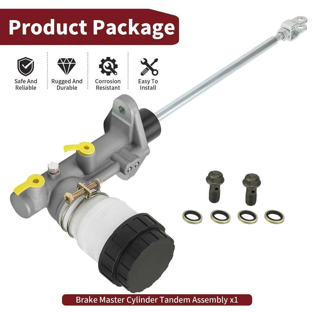 Brake Master Cylinder Tandem Assy 1913718 for Polaris Ranger RZR 2020–2025