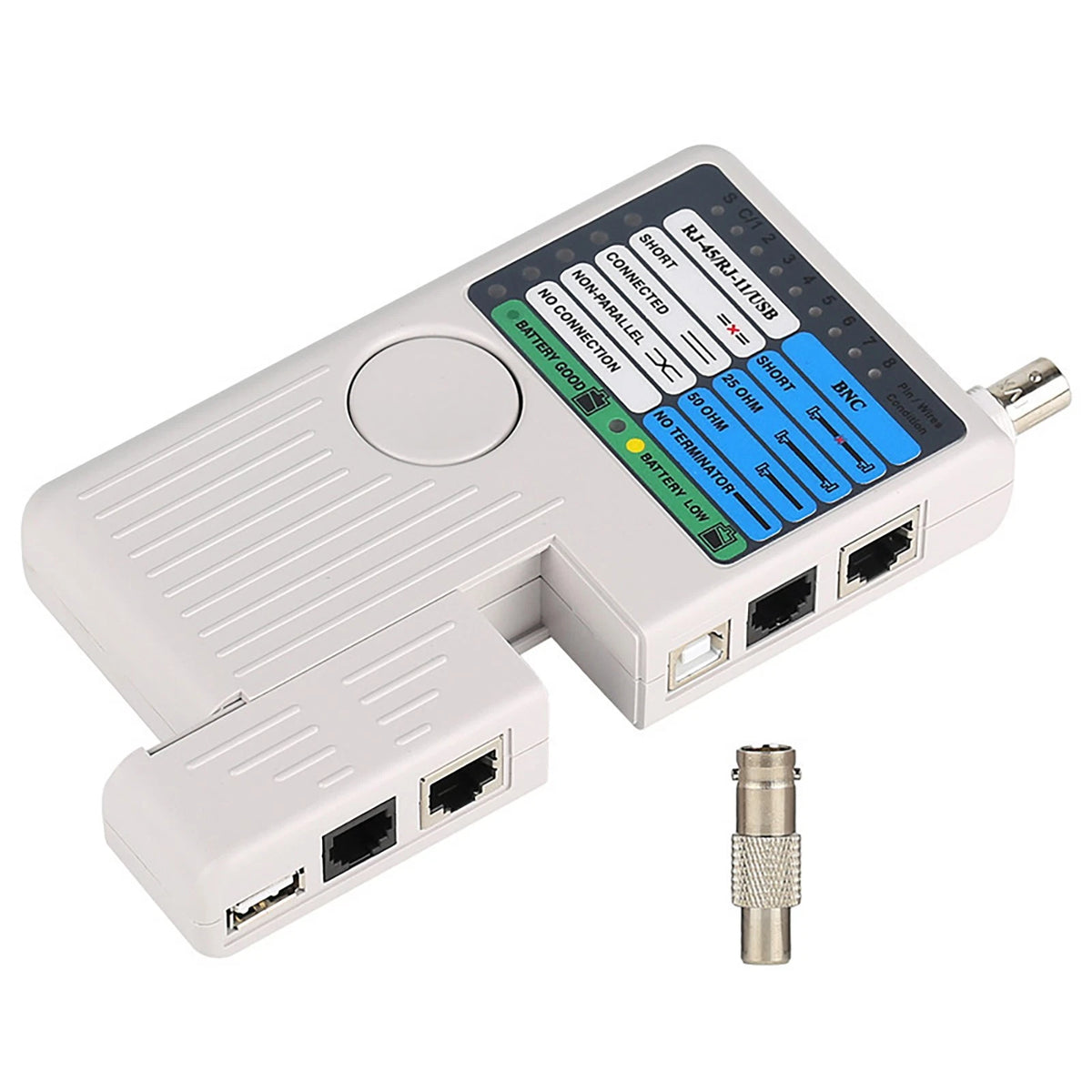 4-in-1 Network Cable Tester for RJ45/RJ11/USB/BNC (No Year Range)