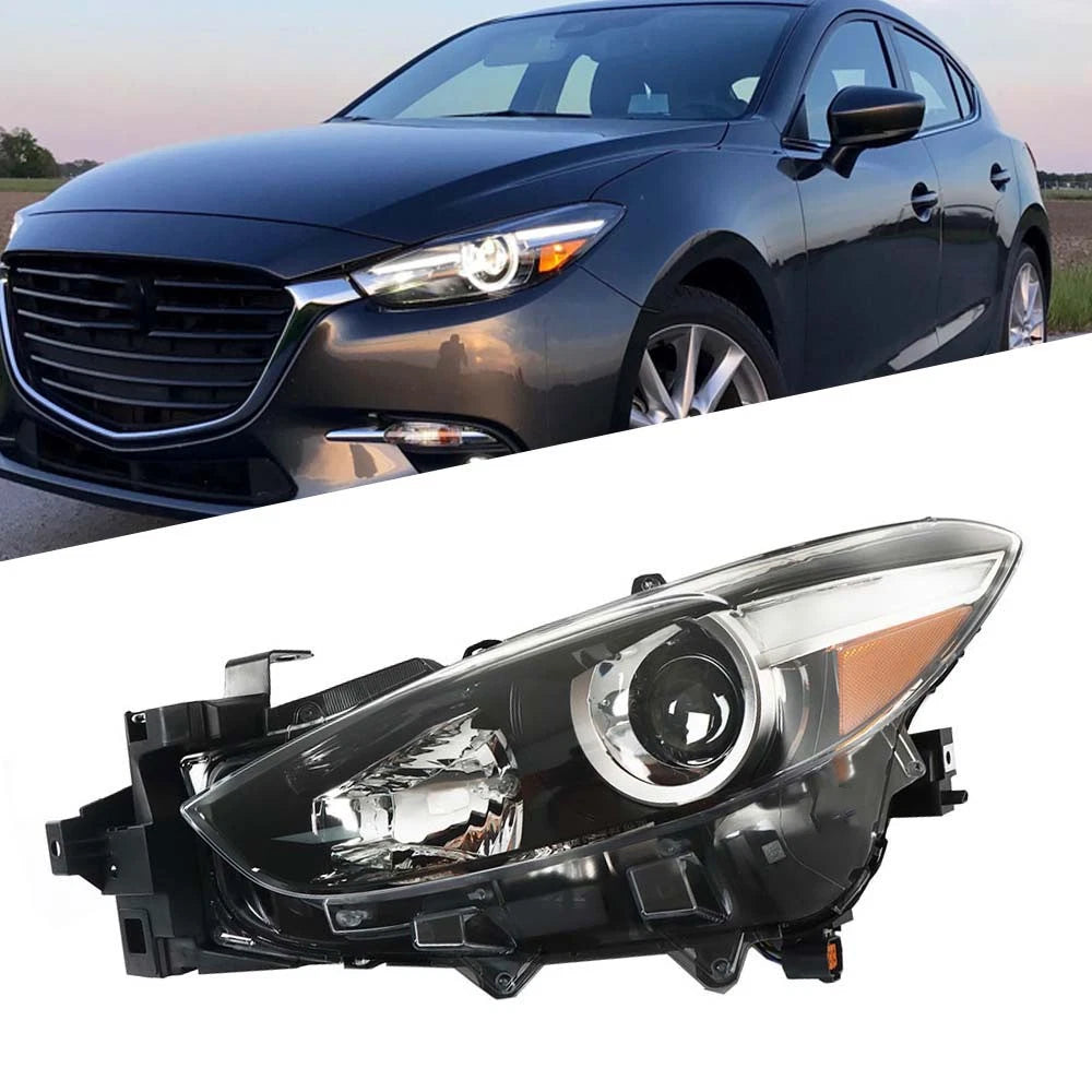 Headlamp Assembly LH for Mazda 3 (2017–2018) - Clear Halogen