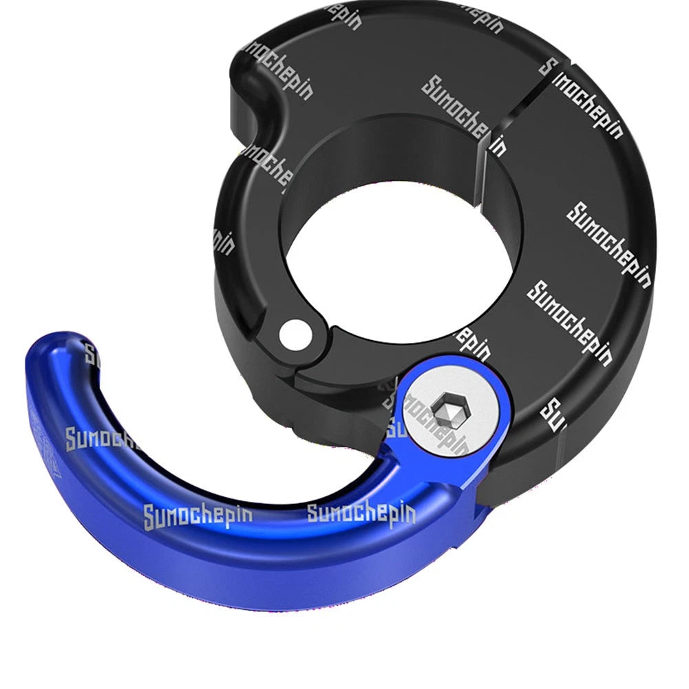 Helmet Hook Holder for Motorcycle ATV Handlebar (21-28mm) - Blue