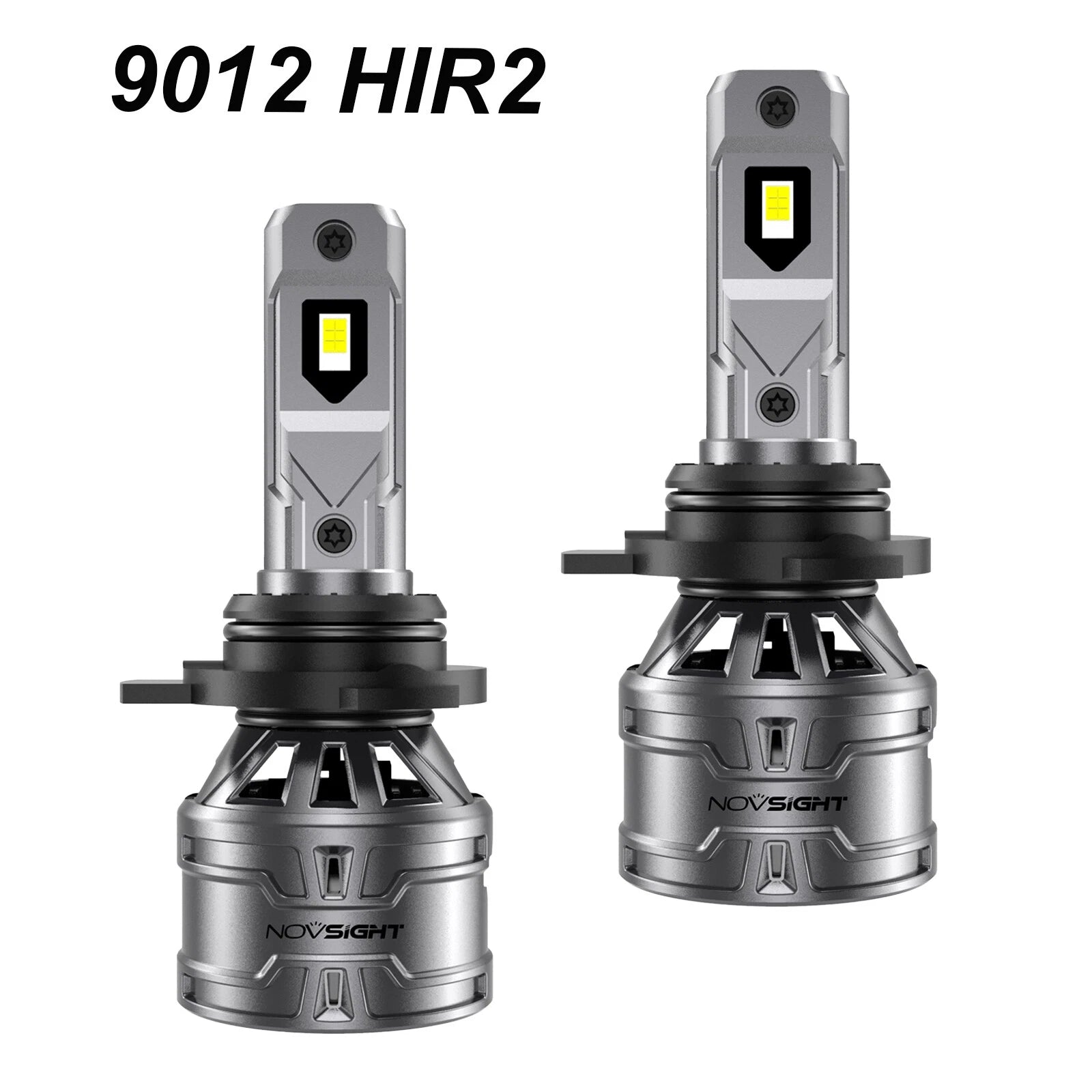 2X 9012 HIR2 6500K LED Headlight Bulbs Kit for High Low Beam