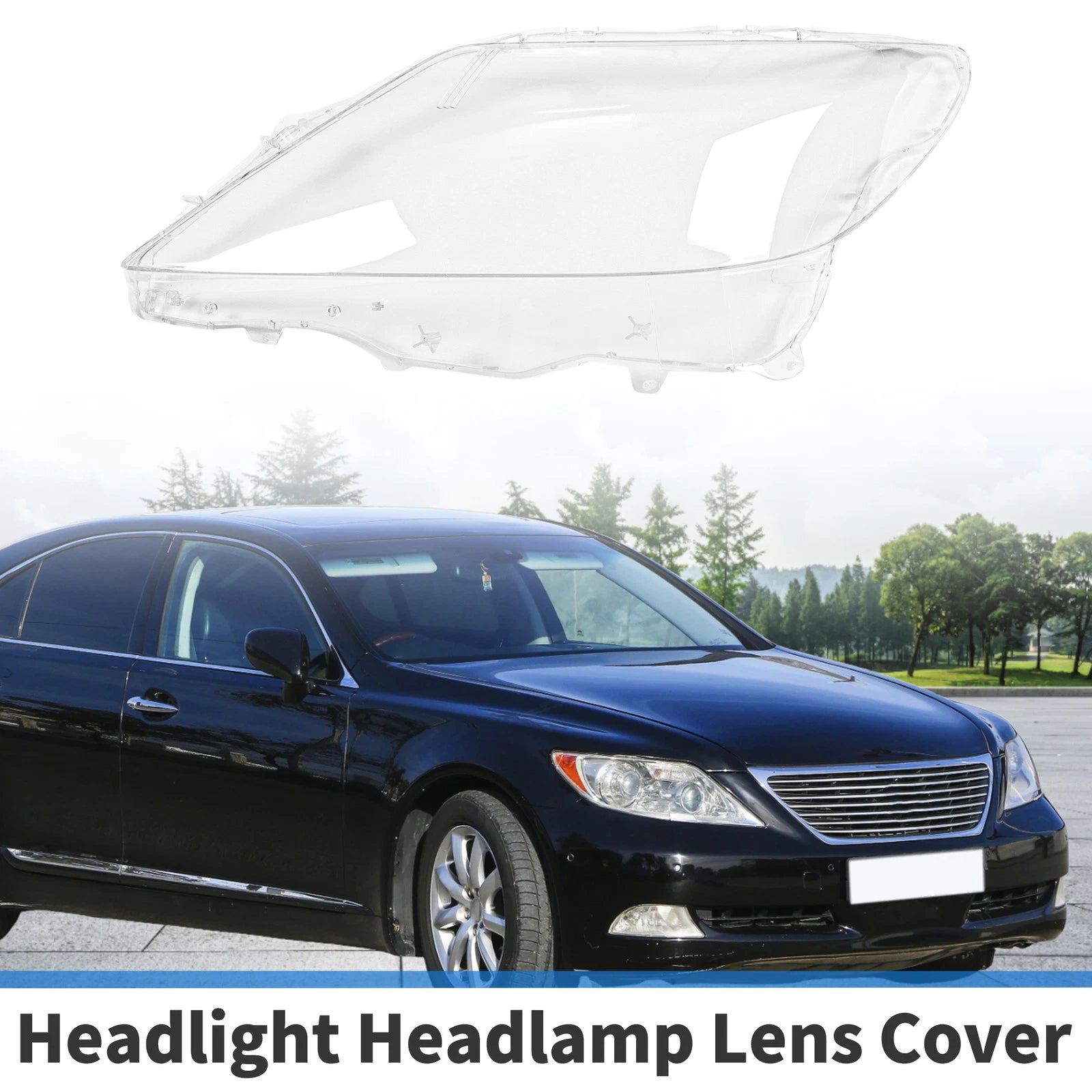Front Left Headlight Lens Cover for Lexus LS460 LS600 (2010–2012)