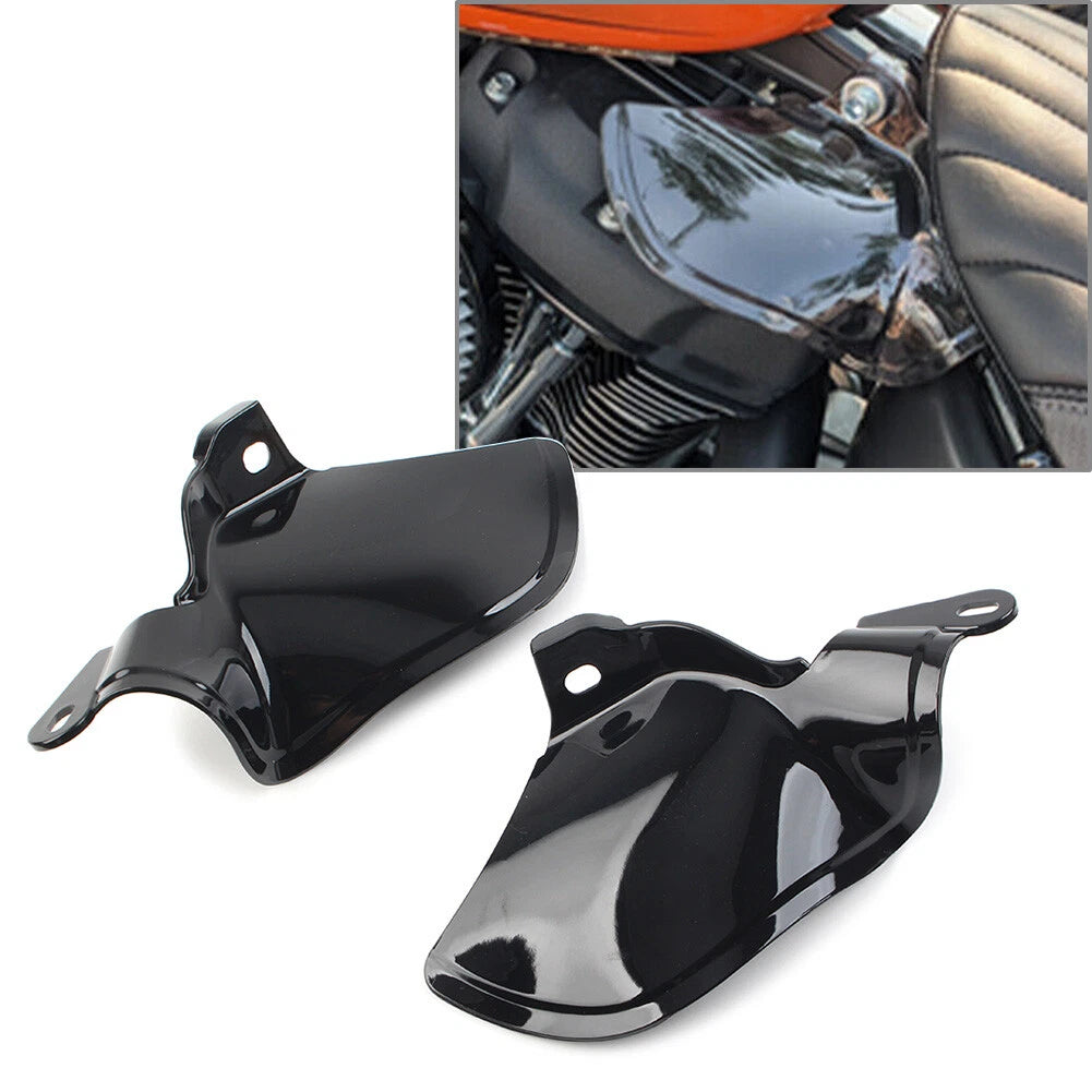 Reflective Smoke Saddle Shield Air Heat Deflector for Harley Softail (2018–2023)