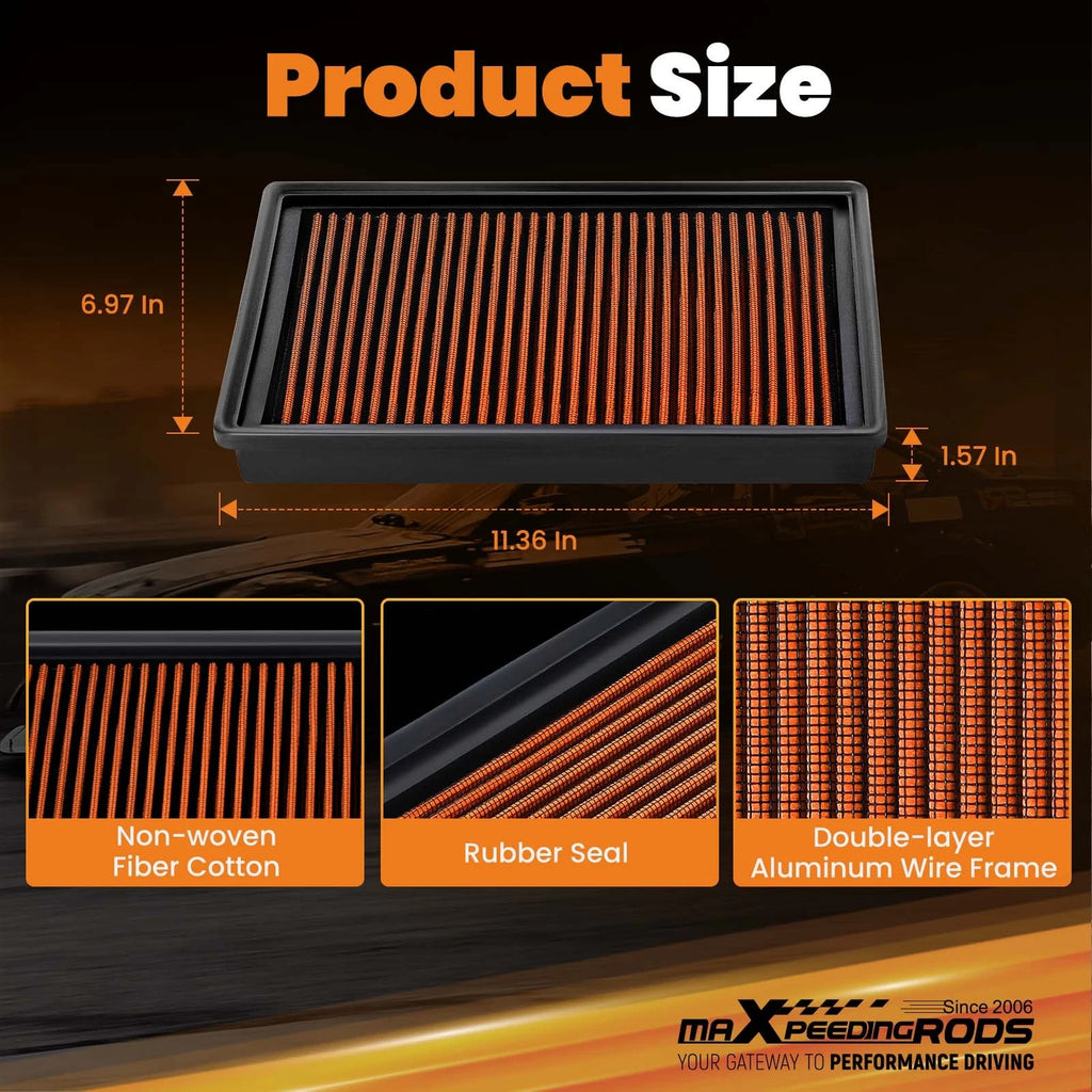 High-Flow Engine Air Filter for Performance (33-3005, 5Q0129620D)