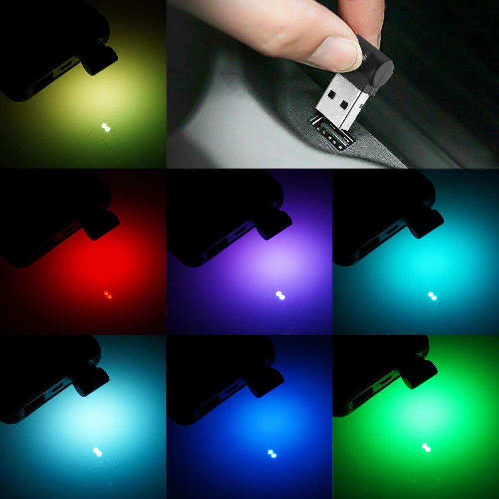 2X USB LED Car Interior Lamp for Universal Fit (2010–2023)