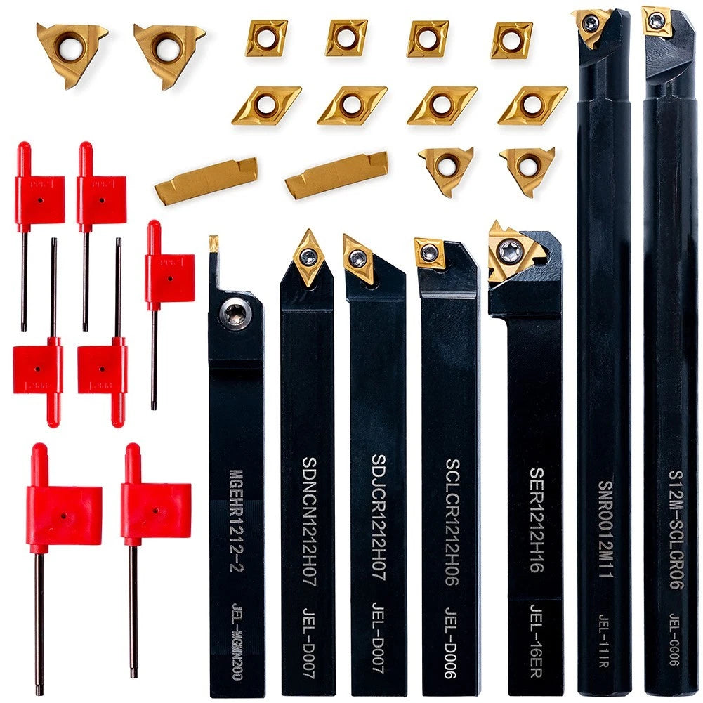 21pcs Lathe Tool Bit Set for Machining Solutions