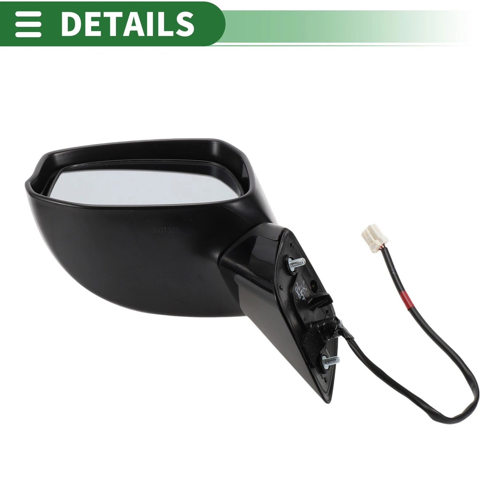 Left Side Door Mirror for Honda Civic (2012–2015) Manual Folding Gloss Black