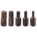 5pcs M5-30mm Star Screwdriver Bit 10mm Hex Shank for Impact Driver
