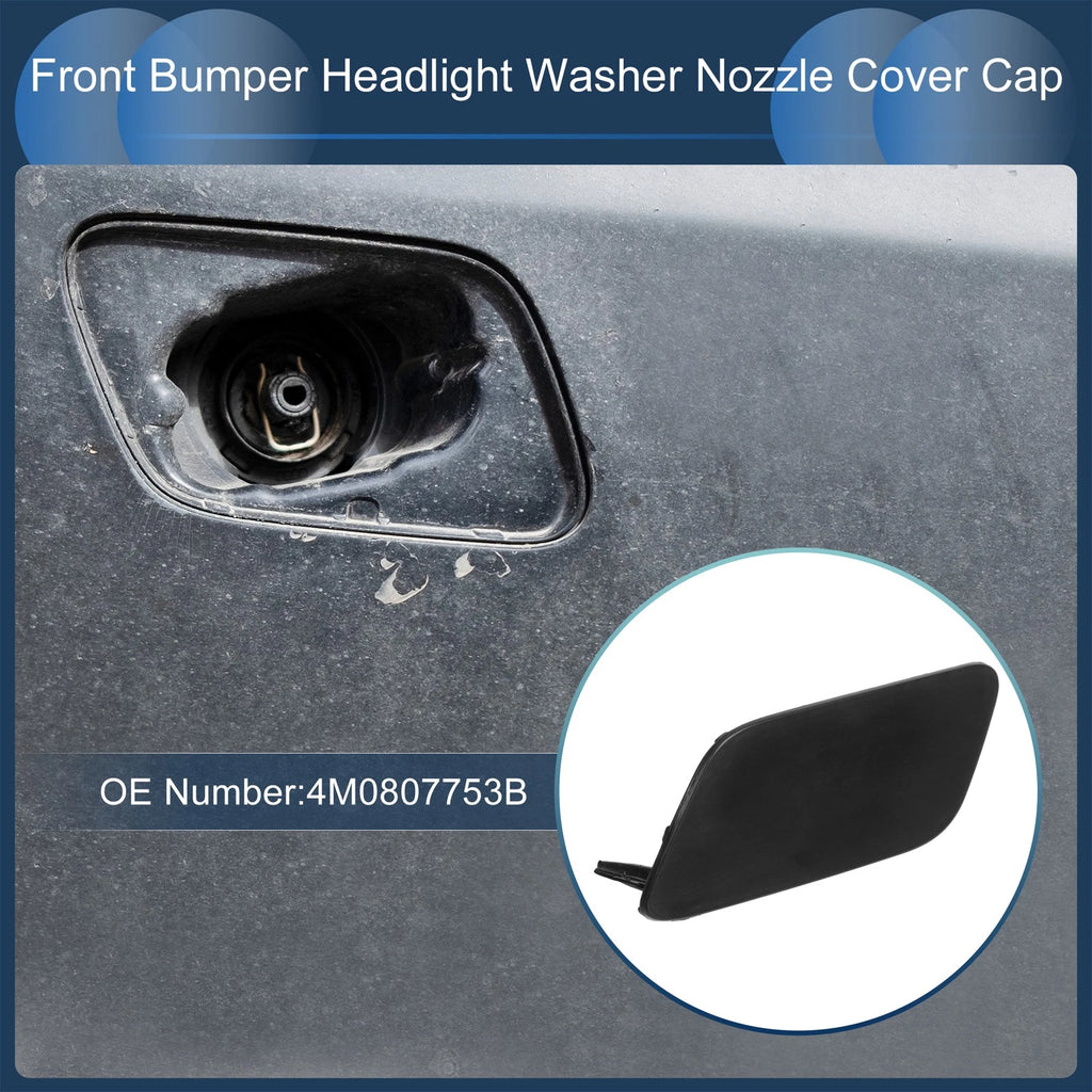 Front Left Washer Nozzle Cover Cap for Audi Q7 (2017–2019) Unpainted
