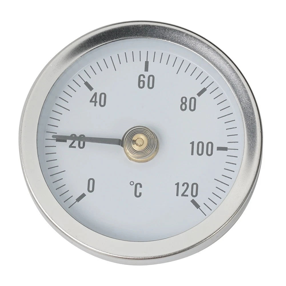 Pipe Thermometers for Heating Pipe (0-120°F) Clamp-on Industrial