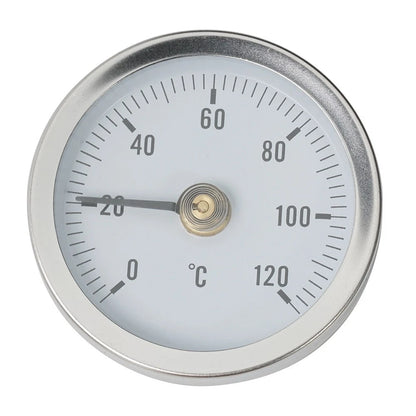Pipe Thermometers for Heating Pipe (0-120°F) Clamp-on Industrial