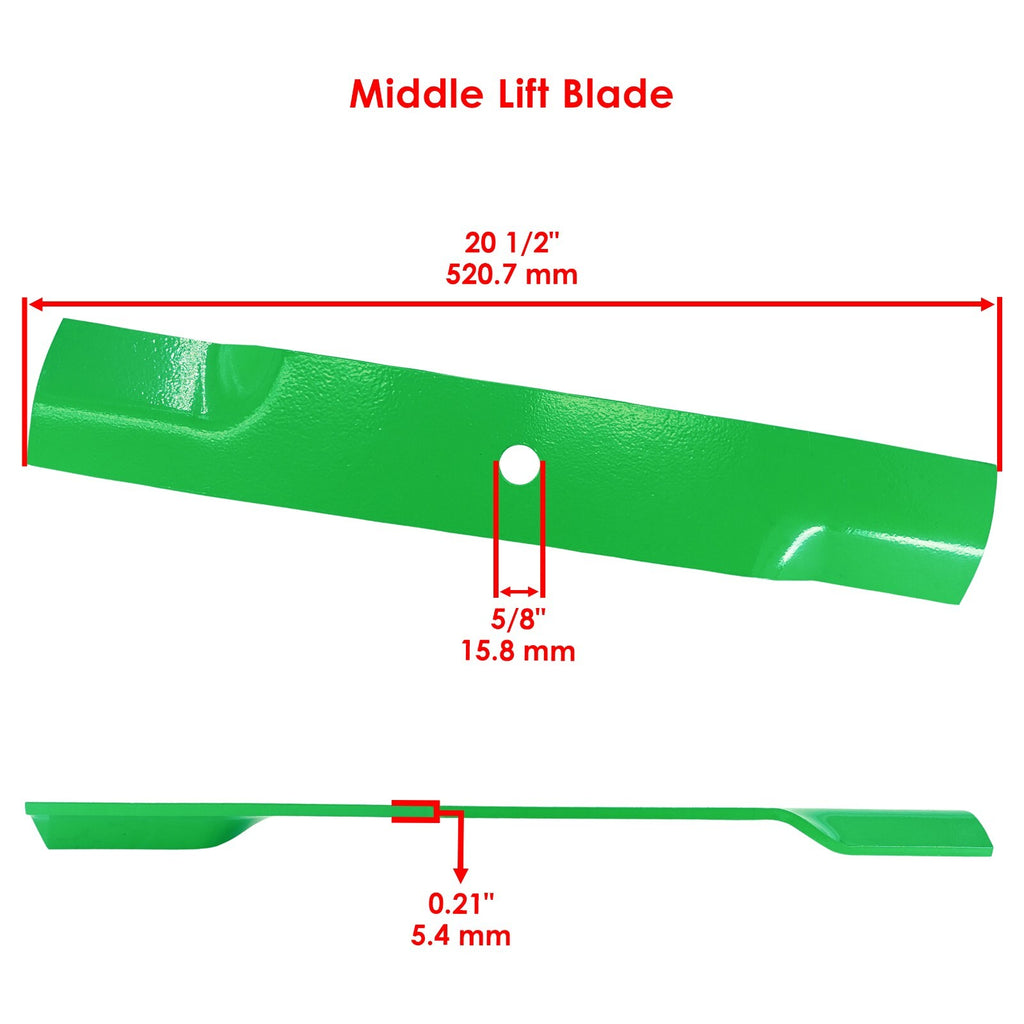 Mid Lift Blade Deck Circle Hole for Hustler (44 in) (20.5–21 in)