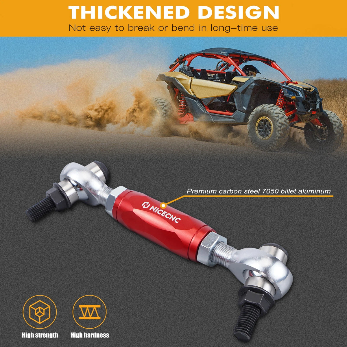 Rear Sway Bar End Stabilizer Links Kit for Can-Am Maverick X3 R RR Max (2017–2023)