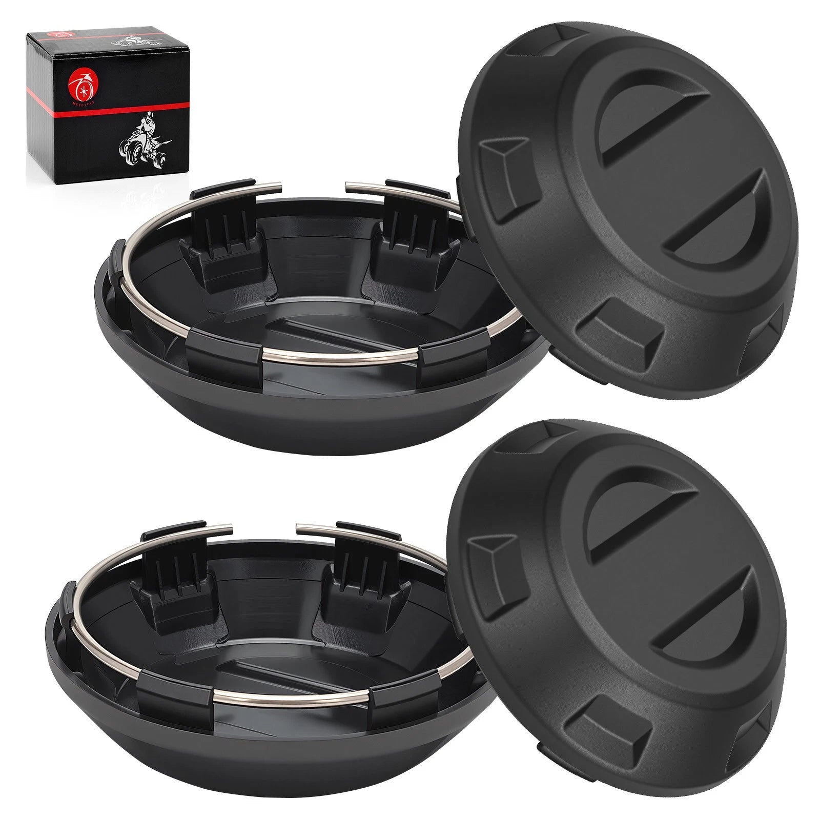 Set of 4 Center Hub Wheel Caps for Polaris RZR PRO XP 4 Sport (2021–2025)