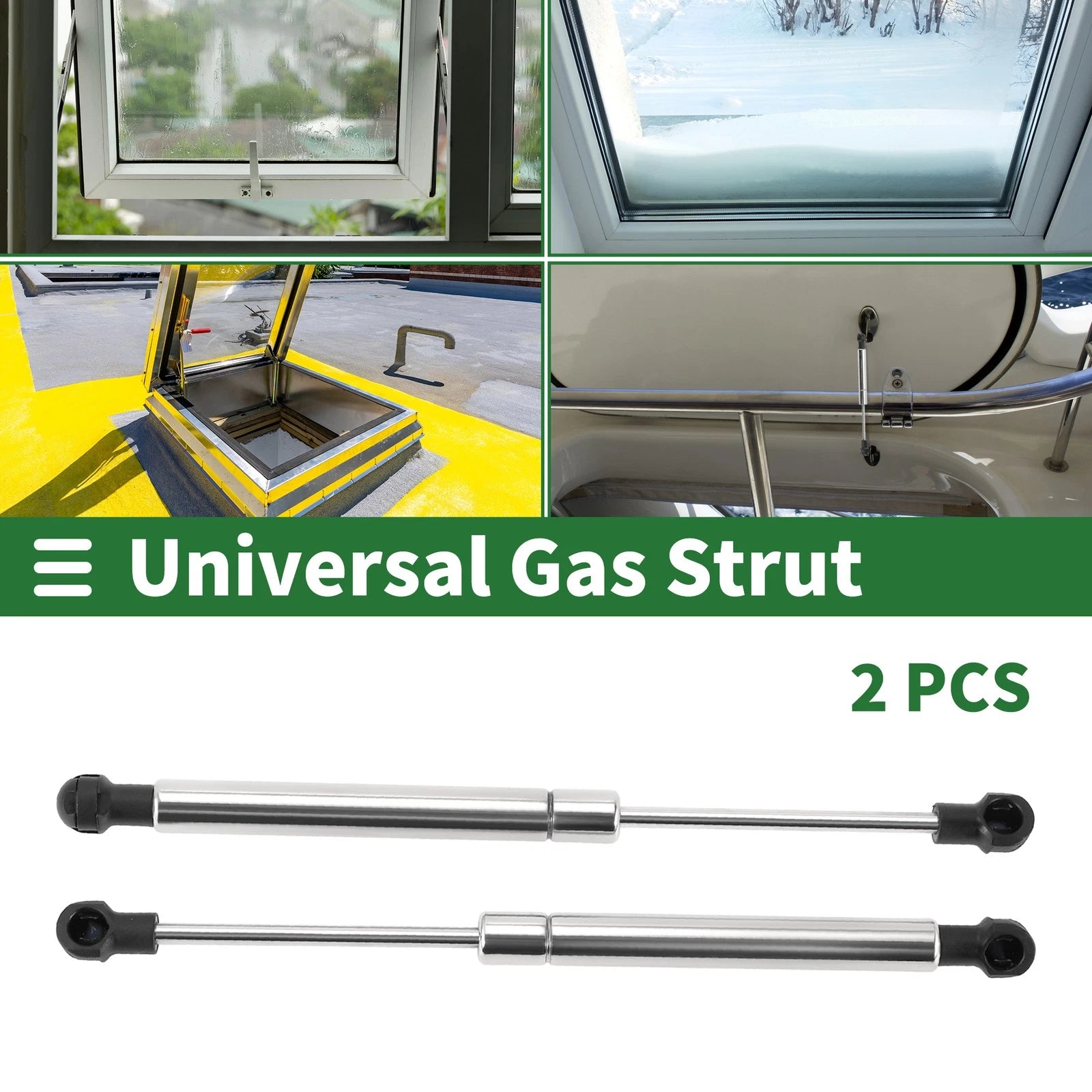 2X Gas Springs Lift Support Struts for Universal Applications (10 Inch)