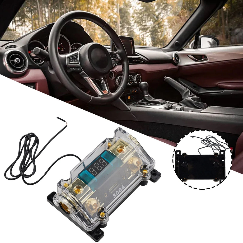 300 Amp ANL Fuse Holder for M3 Thread (LED Digital Display)