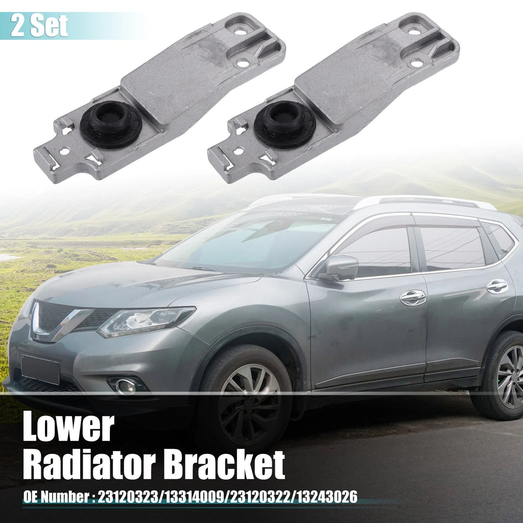 Lower Radiator Bracket with Rubber Cushion Bushing Set for Buick (2pcs) (2005–2015)