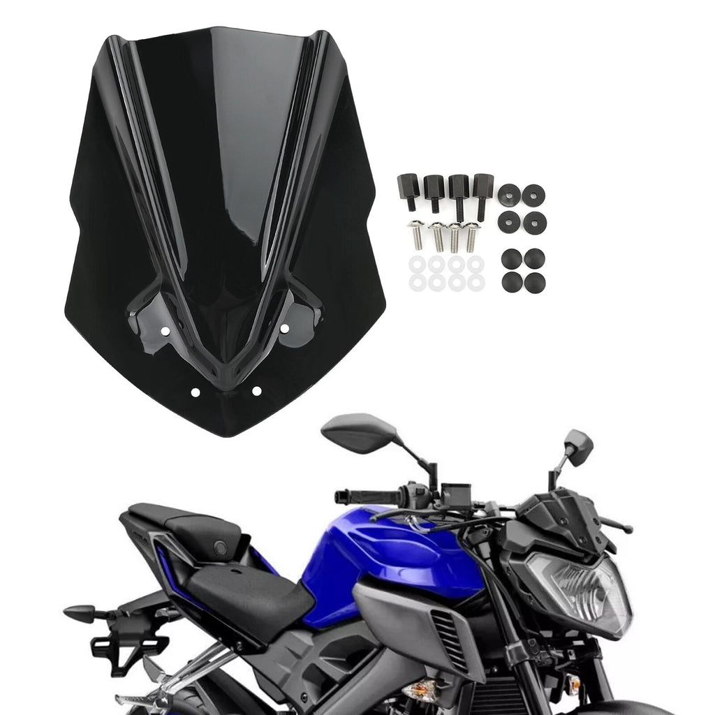 ABS Windshield for Yamaha MT125 (2015–2019) Black T9