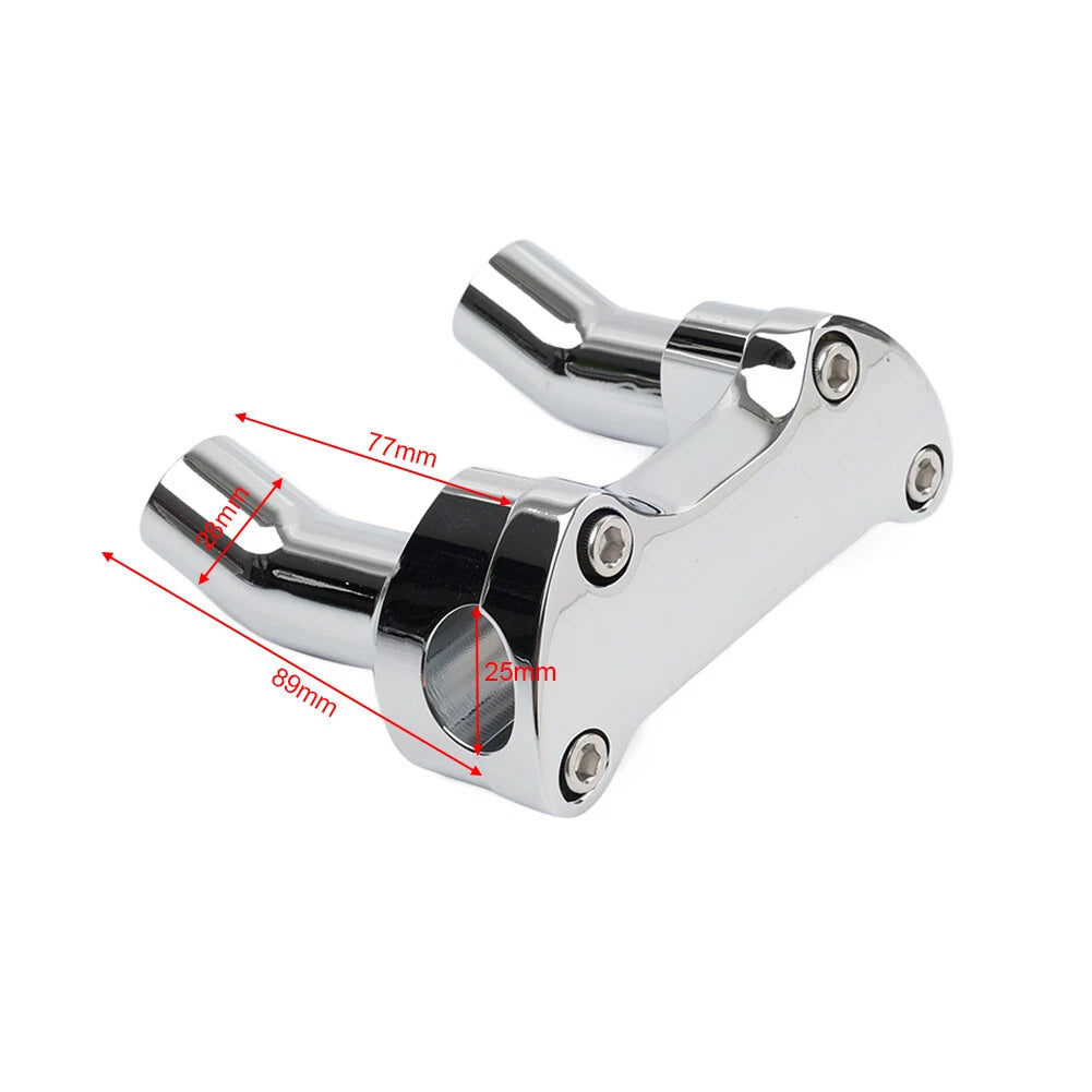 3.5" Handlebar Risers Clamp for Harley Dyna Softail Sportster XL
