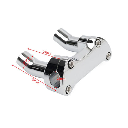 3.5" Handlebar Risers Clamp for Harley Dyna Softail Sportster XL