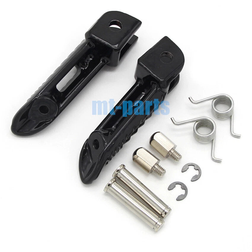 Black Front Footrest Pegs for Suzuki GSX-R1000 (2005–2018)